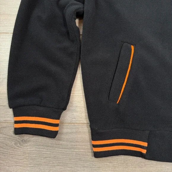 Michael Schumacher Ferrari Black & Orange Zip-Up Fleece Jacket - Picture 4 of 7
